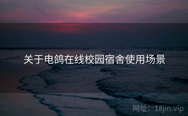 关于电鸽在线校园宿舍使用场景