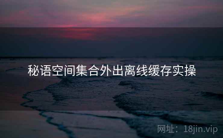 秘语空间集合外出离线缓存实操