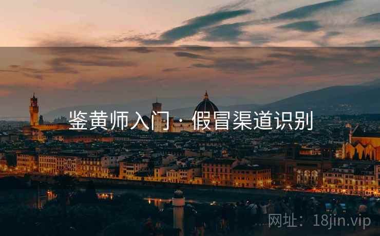 鉴黄师入门 · 假冒渠道识别
