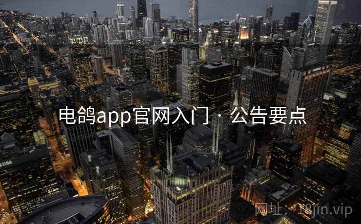 电鸽app官网入门 · 公告要点